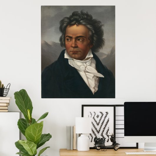 Ludwig van Beethoven Poster (Heimbüro)