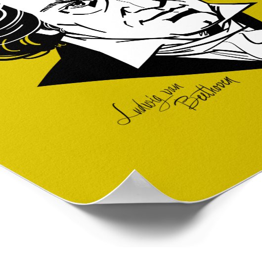 Ludwig van Beethoven Poster (Ecke)