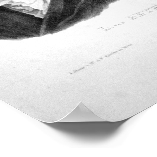 Ludwig van Beethoven Poster (Ecke)