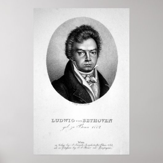 Ludwig van Beethoven Poster (Vorne)