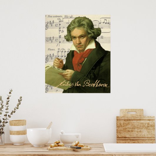 Ludwig Van Beethoven Poster (Küche)