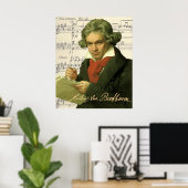 Ludwig Van Beethoven Poster (Heimbüro)