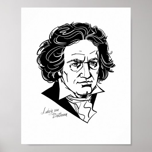 Ludwig van Beethoven Poster (Vorne)