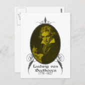 Ludwig van Beethoven Postkarte (Vorne/Hinten)