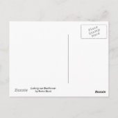 Ludwig van Beethoven Postkarte (Rückseite)