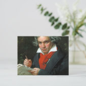Ludwig Van Beethoven Postkarte (Stehend Vorderseite)