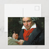 Ludwig Van Beethoven Postkarte (Vorne/Hinten)
