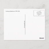 Ludwig van Beethoven Postkarte (Rückseite)