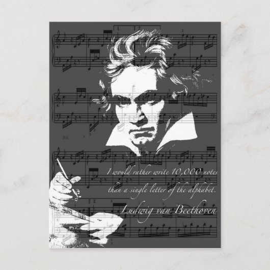 Ludwig van Beethoven Postkarte (Vorderseite)