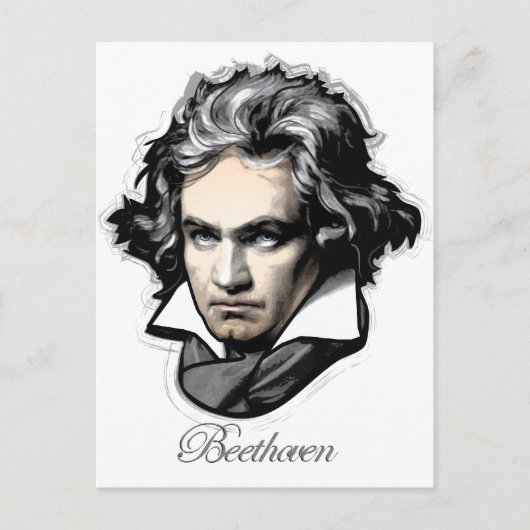 Ludwig van Beethoven Postkarte (Vorderseite)