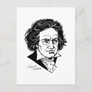 Ludwig van Beethoven Postkarte