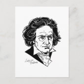 Ludwig van Beethoven Postkarte (Vorderseite)