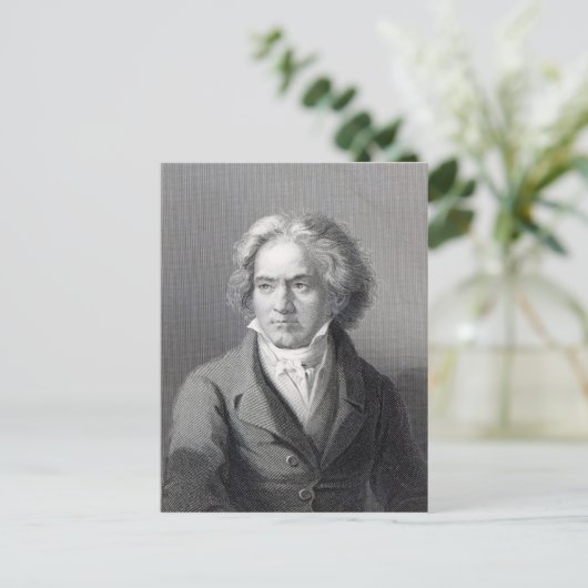 Ludwig van Beethoven Postkarte (Stehend Vorderseite)
