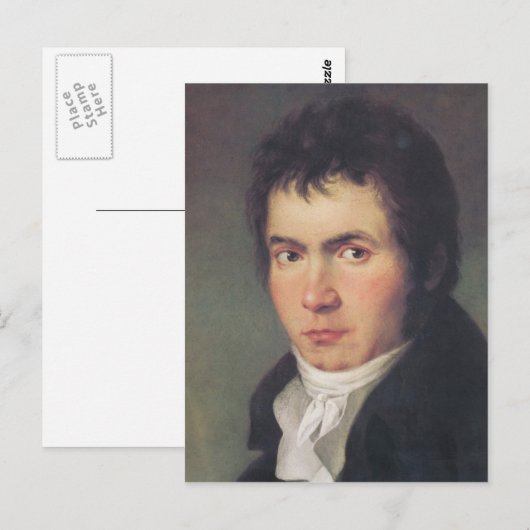 Ludwig van Beethoven Postkarte (Vorne/Hinten)