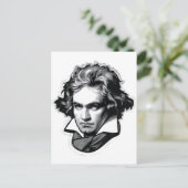 Ludwig van Beethoven Postkarte (Stehend Vorderseite)