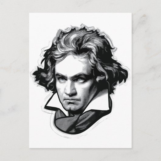 Ludwig van Beethoven Postkarte (Vorderseite)