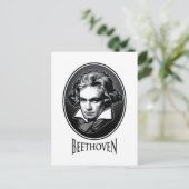 Ludwig van Beethoven Postkarte (Stehend Vorderseite)