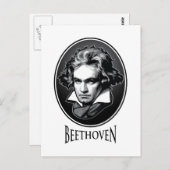 Ludwig van Beethoven Postkarte (Vorne/Hinten)