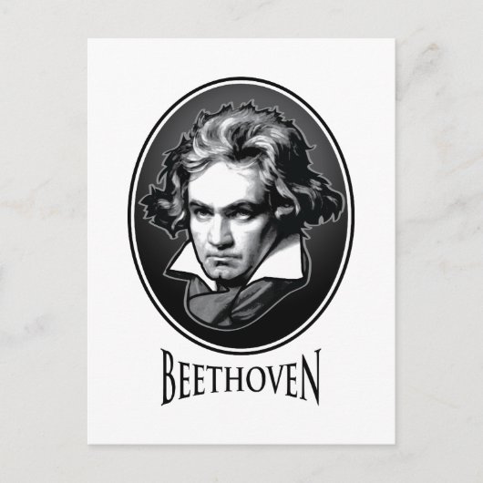Ludwig van Beethoven Postkarte (Vorderseite)