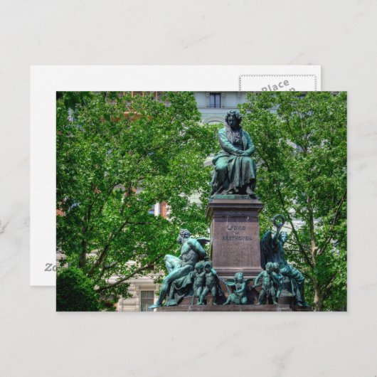 Ludwig van Beethoven Postkarte (Vorne/Hinten)