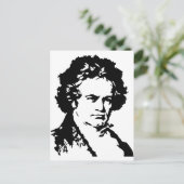 Ludwig van Beethoven Postkarte (Stehend Vorderseite)