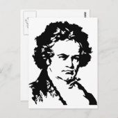 Ludwig van Beethoven Postkarte (Vorne/Hinten)
