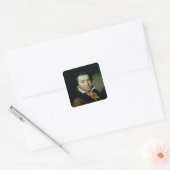 Ludwig van Beethoven Quadratischer Aufkleber (Umschlag)