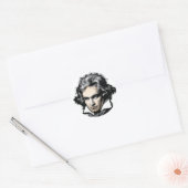 Ludwig van Beethoven Runder Aufkleber (Umschlag)