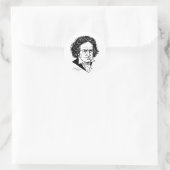 Ludwig van Beethoven Runder Aufkleber (Tasche)