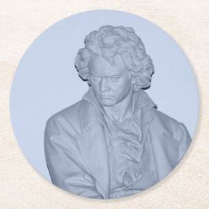 Ludwig van Beethoven Runder Pappuntersetzer