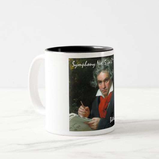Ludwig van Beethoven Tasse (Vorderseite Links)