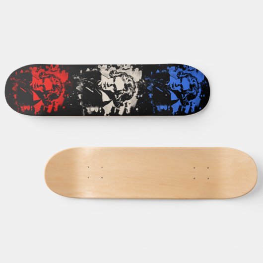 Ludwig Van Beethoven Tribute - bleached Skateboard (Horizontal)