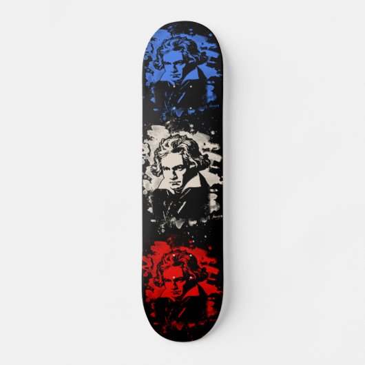 Ludwig Van Beethoven Tribute - bleached Skateboard (Vorderseite)