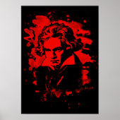 Ludwig Van Beethoven Tribute (red) Poster (Vorne)