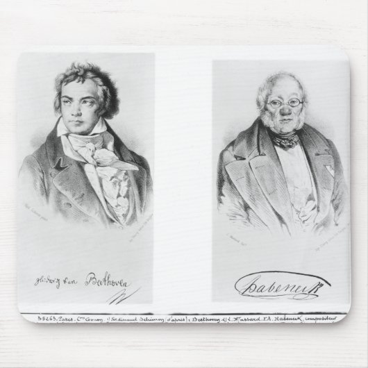 Ludwig van Beethoven u. Francois-Antoine Habeneck Mousepad (Vorne)