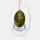 Ludwig van Beethoven-Verzierung Keramik Ornament (Links)