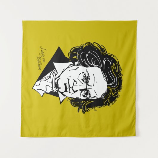 Ludwig van Beethoven Wandteppich (Vorderseite (Horizontal))