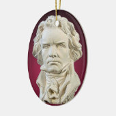 Ludwig van Beethoven-Weihnachtsverzierung Keramik Ornament (Links)
