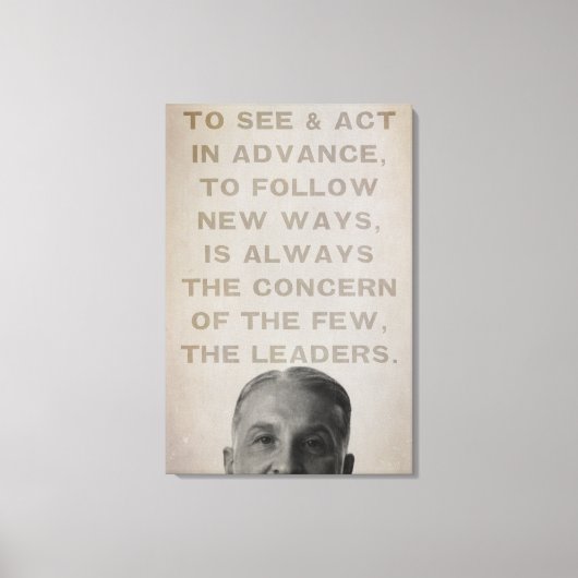 Ludwig von Mises Leaders Canvas Print Leinwanddruck (Vorderseite)