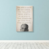Ludwig von Mises Leaders Stretched Canvas Print Leinwanddruck (Insitu (Holzboden))