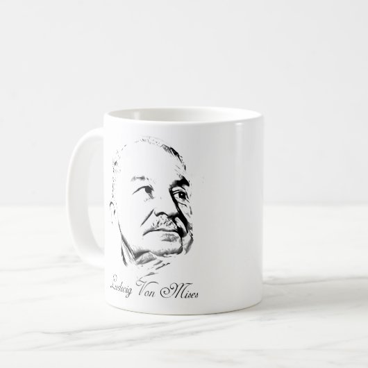 Ludwig von Mises Mug Kaffeetasse (Vorderseite Links)