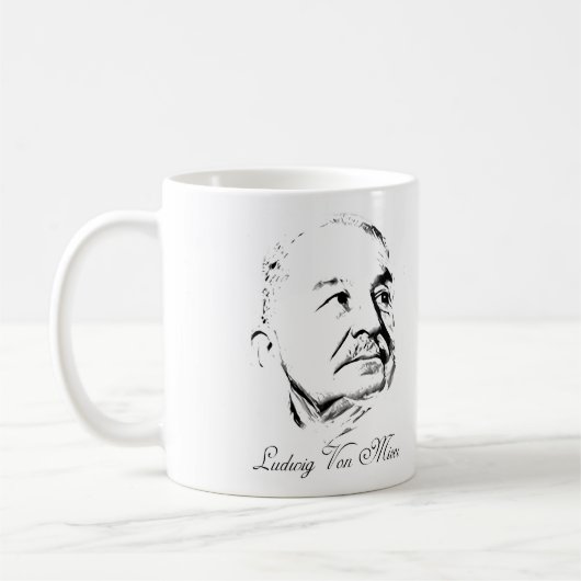 Ludwig von Mises Mug Kaffeetasse (Links)