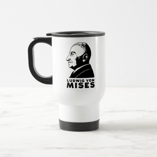 Ludwig von Mises Mug Reisebecher (Links)