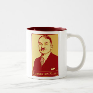 Ludwig von Mises Mug Zweifarbige Tasse
