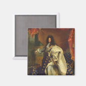 Ludwig XIV., königliche Kostüme, 1701 Magnet (Vorderseite/Rückseite)