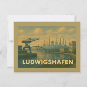 Ludwigshafen Deutschland Stadt Kunst Postkarte