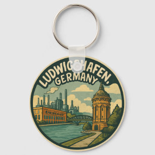 Ludwigshafen Deutschland Stadt Kunst Schlüsselanhänger