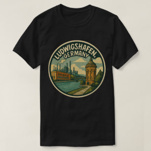 Ludwigshafen Deutschland Stadt Kunst T-Shirt