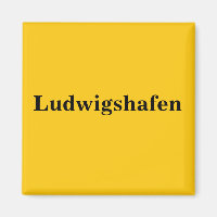 Ludwigshafen  Magnet Schild Gold Gleb