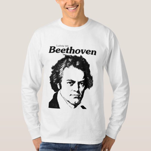 Ludwing Beethoven Van monochromatic T-Shirt (Vorderseite)